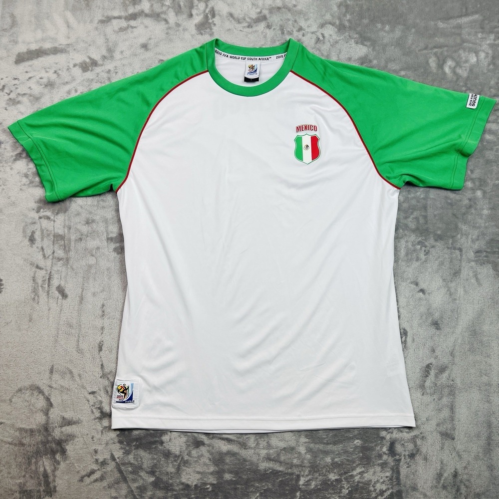2010 FIFA World Cup South Africa Futbol Soccer Jersey Shirt Sz L Mexico